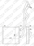 Радиатор отопителя салона NISSAN X-TRAIL T31 07-/QASHQAI/DUALIS 06-