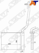 Радиатор отопителя салона FORD FOCUS/C-MAX 04-/MAZDA 3 03-/MAZDA 5 05-/VOLVO C 30 06-/C70 05-/S40 /