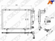 Радиатор кондиционера FORD FIESTA 09-