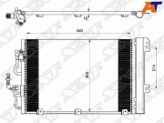 Радиатор кондиционера OPEL ASTRA H 1.4/1.6/1.8 04-11/OPEL ZAFIRA B 1.6/1.8 05-