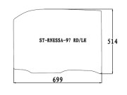 Стекло заднее левое опускное NISSAN RNESSA 97-02