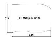 Стекло заднее правое опускное NISSAN RNESSA 97-01