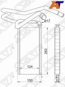 Радиатор отопителя салона TOYOTA LAND CRUISER PRADO 120/SURF 215 02-09/FJ CRUISER 10-