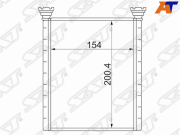 Радиатор отопителя салона TOYOTA CAMRY 06-11/ALPHARD 08-/ESTIMA 06-/HIGHLANDER/KLUGER 07-/NOAH/VOXI