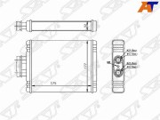 Радиатор отопителя салона AUDI A1 10-/SKODA FABIA 99-/ROOMSTER 06-/VOLKSWAGEN FOX 05-/POLO 01-/POLO