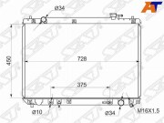 Радиатор TOYOTA HARRIER 98-03/KLUGER 00-07 2AZ