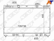 Радиатор TOYOTA CAMRY/SOLARA 2.0-2.4 01-06