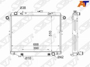 Радиатор TOYOTA LAND CRUISER 100 1HDFTE 4.2 98-07 DIESEL