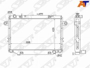 Радиатор TOYOTA LAND CRUISER 105 1HZ/1FZ-FE 4.2/4.5 98-07 GENERAL SPEC