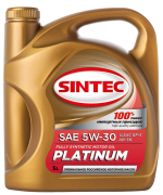 Моторное масло SINTEC PLATINUM 5W-30 SN синтетика 4л