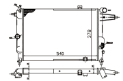 радиатор системы охлаждения Opel Vectra 1.8i-2.0i/1.7D 88-95