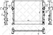 радиатор системы охлаждения MB W211 2.0-3.5 