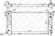 радиатор системы охлаждения Chrysler Town Country/Voyager 3.0 Dual AC 96-01