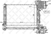 радиатор системы охлаждения МКПП 570x558x42 MB Vito 2.2CDi 99-03