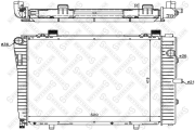 радиатор системы охлаждения без AC MB C208/S202/W202 2.0/2.3i 