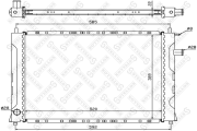 радиатор системы охлаждения МКПП Rover 451.4-1.8i /414 1.4i/416 1.6i/420 2.0i 95-99