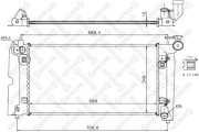 радиатор системы охлаждения АКПП Toyota Avensis/Corolla 1.4-1.8 