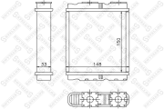 радиатор печки Opel Frontera A 2.3-2.8 92-98