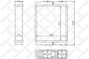 радиатор печки Mitsubishi Colt/Lancer/Space Wagon, Nissan Serena 92>