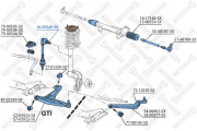 тяга стабилизатора переднего Peugeot 205/309 1.6GTI/1.9GTI/1.7TD 83-98