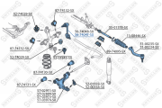 тяга стабилизатора переднего правая Nissan Interstar all 