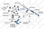 тяга стабилизатора переднего левая Nissan Interstar all 