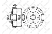 6025-2534-SX барабан тормозной Ford Focus all 98>