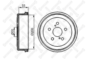 6025-4510-SX барабан тормозной Toyota Carina all 92>