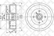 6025-4709-SX барабан тормозной VW Golf 1.4-1.9TDi 91-97