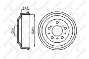 6026-1901-SX барабан тормозной Citroen Jumper, Peugeot Boxer 2.5D 94>