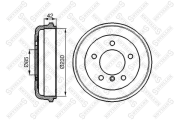 6026-3301-SX барабан торм. MB T1 2.3-2.9 D 77>