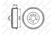 6026-4709-SX барабан тормозной VW T4 1.8-2.5TDi 90-96