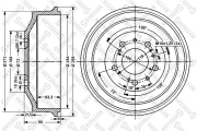 6026-9906-SX барабан тормозной Citroen C25/Jumper, Fiat Ducato 10-14 81>