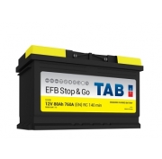 Аккумулятор TAB EFB STOP&GO 80Ач 760А обратная/п.