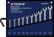 Набор ключей гаечных комбинированных трещоточных в сумке, 8-24 мм, 10 предметов