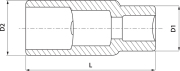 Головка торцевая свечная 1/2 DR, 16 мм