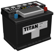 Аккумулятор TITAN 62Ач 570А обратная/п.