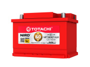 Аккумулятор TOTACHI NIRO MF 56067 VLR LB (низкий корпус) 60Ач 590А обратная/п.