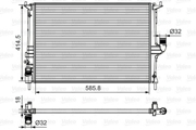 Радиатор RENAULT DUSTER/LOGAN/SANDERO/ LADA LARGUS 1.2-1.6/1.5D +A/C 09-