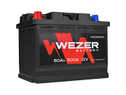 Аккумулятор WEZER 60Ач 500А прямая/п.