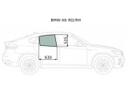 Стекло заднее правое опускное BMW X6 E71 08-