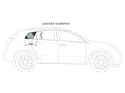 Стекло кузова (собачник) заднее правое CADILLAC SRX 4D UTILITY 2010