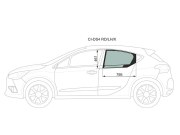 Стекло заднее левое опускное CITROEN DS4 5D HATCHBACK 2012-