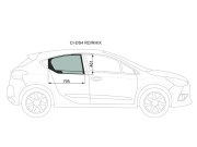 Стекло заднее правое опускное CITROEN DS4 5D HATCHBACK 2012-