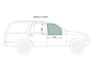 Стекло переднее правое опускное FORD EXPEDITION/LINCOLN AVIATOR 4D UTILITY 1997-