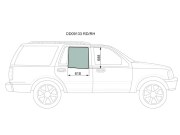 Стекло заднее правое опускное FORD EXPEDITION/LINCOLN AVIATOR 4D UTILITY 1997