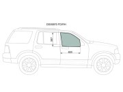 Стекло переднее правое опускное FORD EXPLORER 4D UTILITY 2002-