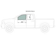 Стекло переднее левое опускное DODGE PICKUP 4D CREW CAB 2002-