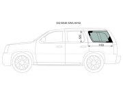 Стекло кузова (собачник) заднее левое с антеной CADILLAC ESCALADE 4D UTILITY 2003-2006