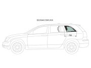 Стекло кузова (собачник) заднее левое CHRYSLER PACIFICA 4D UTILITY 2004-2005